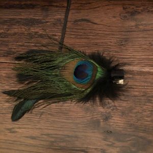 ✨Free With Purchase✨ Peacock Feather Hair Barrette